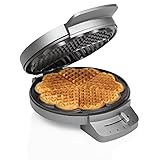 Princess Waffeleisen 132380, mit Herzwaffelform, 1200 Watt, 0,85m Kabellänge, 5...