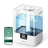 EZBASICS Smart Luftbefeuchter, 6L Top-Fill Luftbefeuchter Schlafzimmer, 360°...
