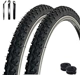 2 x VEE Rubber V123 26' Fahrradreifen Schwarz 47-559 (26 x 1.75) + 2 x passende...