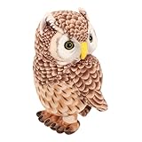 STOBAZA Realistisches Eulen Kuschelkissen Interaktives Plüsch Eulen Stofftier...