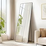 SONGMICS Ganzkörperspiegel, 160 x 50 cm, rechteckiger Standspiegel, Rahmen aus...