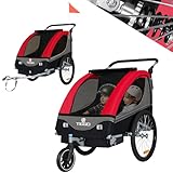 Tiggo S2 Kinderanhänger mit Federung Jogger 2 in 1 Kinder Buggy...