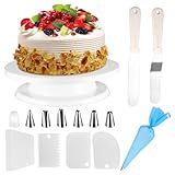 Tortenplatte, Drehbarer Tortenständer, Kuchen Drehteller Dekorations Kits, Cake...