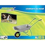 Rolly Toys Metallschubkarre Silber/grün Kinderschubkarre (für Kinder ab 2...