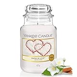 Yankee Candle Duftkerze im Glas (groß) | Snow In Love | Kerze mit langer...
