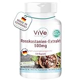 Rosskastanien-Extrakt 500mg - 120 Kapseln - standardisierter Extrakt mit 20%...