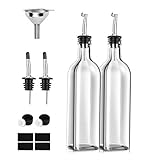 PANENDIANO Olivenöl Spender Flasche 2PCS 250ML mit Ausgieße Speiseöl Essig...