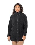 Jack Wolfskin Damen High Curl Coat W Fleece Jacke, Schwarz, M EU