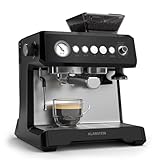 Klarstein GrandPresso Siebträgermaschine Mit Mahlwerk – 20 Bar, 1.350 W,...