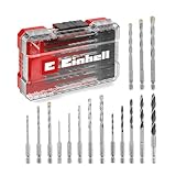 Original Einhell M-CASE 16-tlg. Bohrer-Set (Holzbohrer, Steinbohrer und...