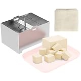 Eyoulife Tofupresse Edelstahl 16x12x9cm, Tofu Presse Edelstahl Einstellbar mit...