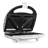 Tristar Sandwich-Maker mit Antihaftbeschichtung, 750 Watt, für 2 Sandwichtoasts...