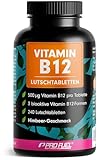 Vitamin B12 Lutschtabletten 240x HIMBEERE, 500µg B12 pro Tablette aus...