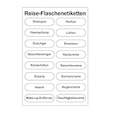 MORICOH 10 Stück Reise-Flaschenetiketten, Etikettenpapier, Etiketten für...