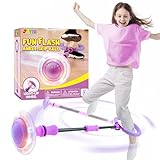 JOYIN Swing Wheel mit Lichtrad,Blinkender Springring Fußkreisel Kinder,Sport...