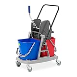 ulsonix UNICLEAN TWO34 Reinigungswagen 2 Eimer 2 x 17 L Putzwagen...