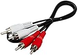 Goobay 50097 Stereo Cinchkabel 0,5m / 2x Cinch-Stecker auf 2x Cinchstecker / RCA...