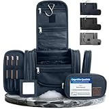 Obics Kulturbeutel Herren & Damen Gross blau 8L XL - Kulturtasche zum Aufhängen...