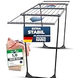 STAHLMANN ® Wäscheständer ausziehbar [20M Trockenfläche ] - Wäscheständer...
