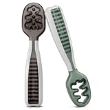 NumNum Baby Löffel 2er-Set, Silikon Esslernlöffel für Baby ab 6 Monate -...