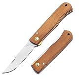 BÖKER PLUS® Rusticus – 42a konformes Taschenmesser mit Holzgriff – legales...
