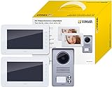 VIMAR K40911 Videosprechenalagen-Set enthält Freisprech-Videohaustelefon LCD...