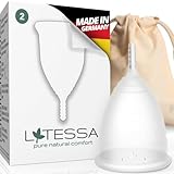 LATESSA® Menstruationstasse, SEHR GUT getestet, Made in Germany, geruchlos,...