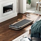 UREVO Holz Walking Pad mit SmartCoach App, Laufband unter Schreibtisch, Tragbare...