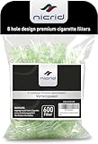 Nicrid 8 Loch Premium Einweg-Zigarettenfilter – XXL Vorteilspaket (600 Stück...
