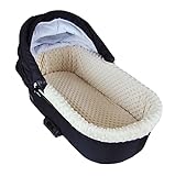 BABYLUX Nestchen für Kinderwagen Stubenwagen BABYWANNE + Matratze 2 Tlg Set...