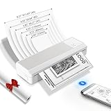 vretti P83 Mobiler Drucker a4 für unterwegs, Thermodrucker A4 kompatibel