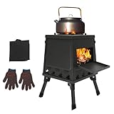 CHIMHOON Outdoor Campingzelt Holzofen, Zeltkocher Ofen Kocher, Camping Zelt Herd...