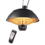 DONYER POWER Elektrischer Halogen-Röhren, hängender Terrassenheizer, 2000 W,...