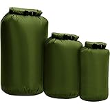 Lixada 3 Stück Dry Bag 8l, 40l und 70l,wasserdichter Packsack Roll Top Dry Sack...