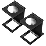 Smomend 2pcs Fadenzähler, Mini Lupe mit 10-facher Vergrößerung, Mini...