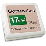 Praknu Gartenvlies für Pflanzen 17g/m² – 20m² (2x10m) -...