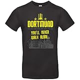 Alsino Herren T-Shirt Dortmund (3) You'll Never Walk Alone mit Jahreszahlen und...