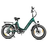 E Bike Klapprad 20 Zoll Elektrofahrräder, E-Faltrad Damen und Herren, 48V 18A*2...