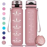 Sportwasserflasche, 500 ml Wasserflasche, BPA-frei, auslaufsicher und...