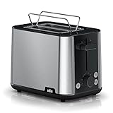 Braun PurShine Toaster HT1510 BK – Doppelschlitz-Toaster, 8 Röstgrade,...