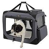 Feandrea Hundebox faltbar, Transportbox Hund, XL, Hundetasche, Oxford-Gewebe,...