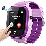 4G Kinder-Smartwatch mit GPS-Tracker and Telefon,Jungen-Mädchen-Smartwatch mit...