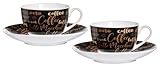 Ritzenhoff & Breker Cappuccino-Set Aromatico, 4-teilig, Porzellan