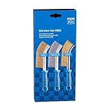PFERD Handbürsten Set HBG 3-teilig |mit je 1x Handbürste mit Besatzmaterial...