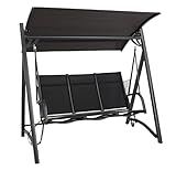 gartenmoebel-einkauf Hollywoodschaukel 3-sitzer 196cm, Gestell Aluminium...