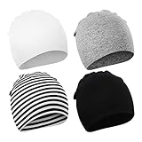 DRESHOW 4 Stücke Unisex Mütze Hut Junge Mütze Frühling Mützchen Kleinkind...