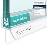 Vellure® Duschdichtung - NEU Premium Dichtung Dusche Glastür - Langlebige...