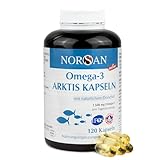 NORSAN Premium Omega 3 Dorschöl Kapseln 120 Kapseln / 1.500mg Omega-3 pro...