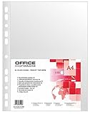 OFFICE PRODUCTS Prospekthüllen / 100 Stück/Din A4/ Glasklar Oben Offen...