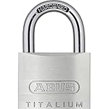 ABUS Titalium-Vorhangschloss 54TI/40 56215 - Aluminium, Silber, T-Geformt,...
